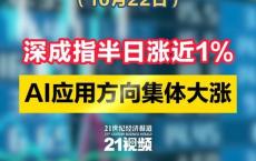 午评：深成指半日涨近1% AI应用方向集体大涨